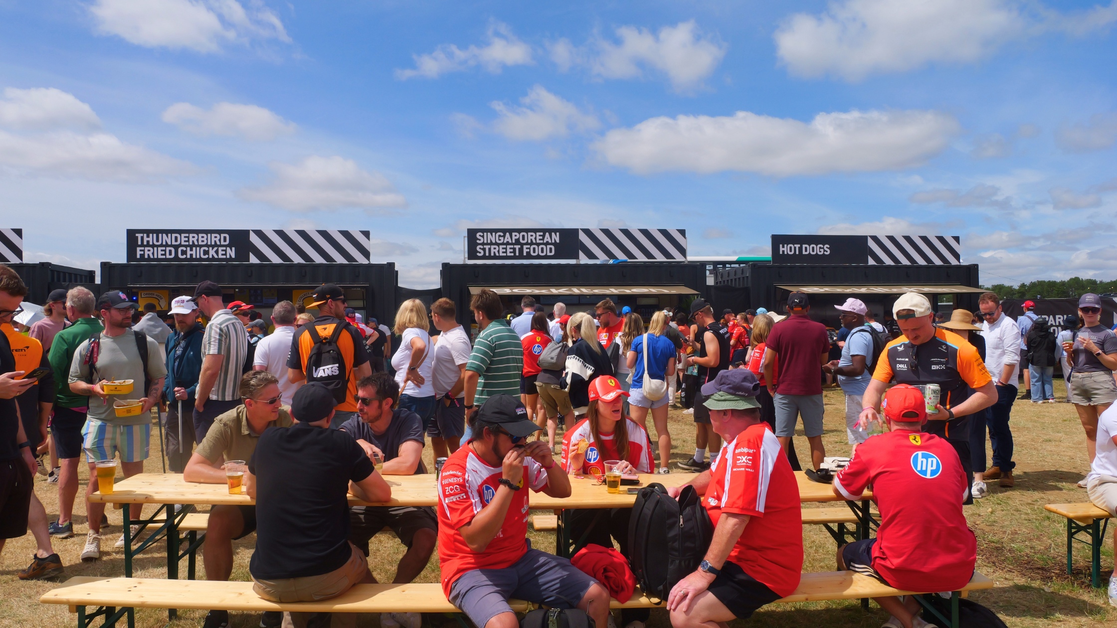 boxkitchen units at f1 silverstone