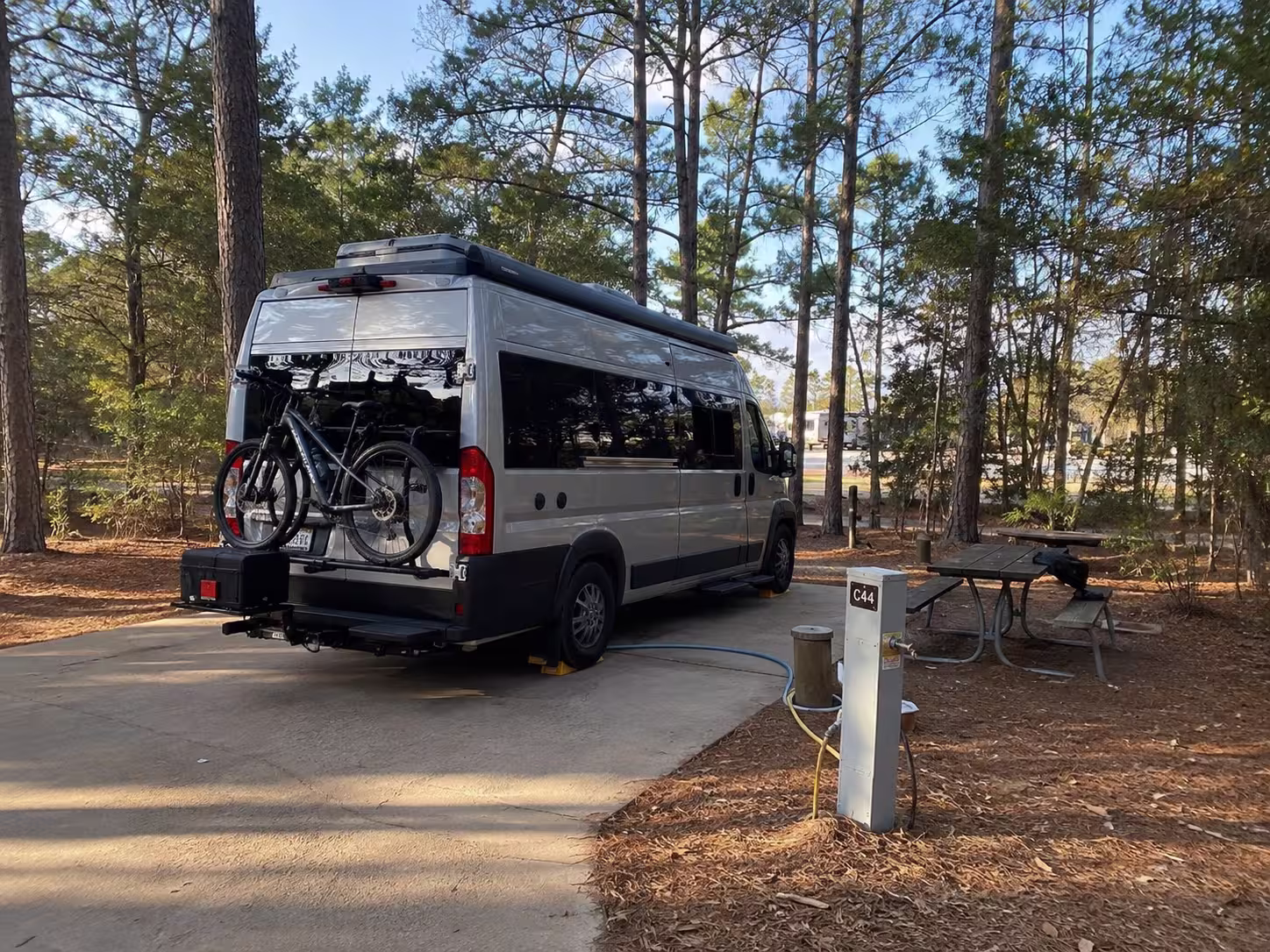 Camper van parked at Pensacola Beach
