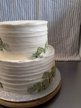 image of detailed cake selections (for a bakery)