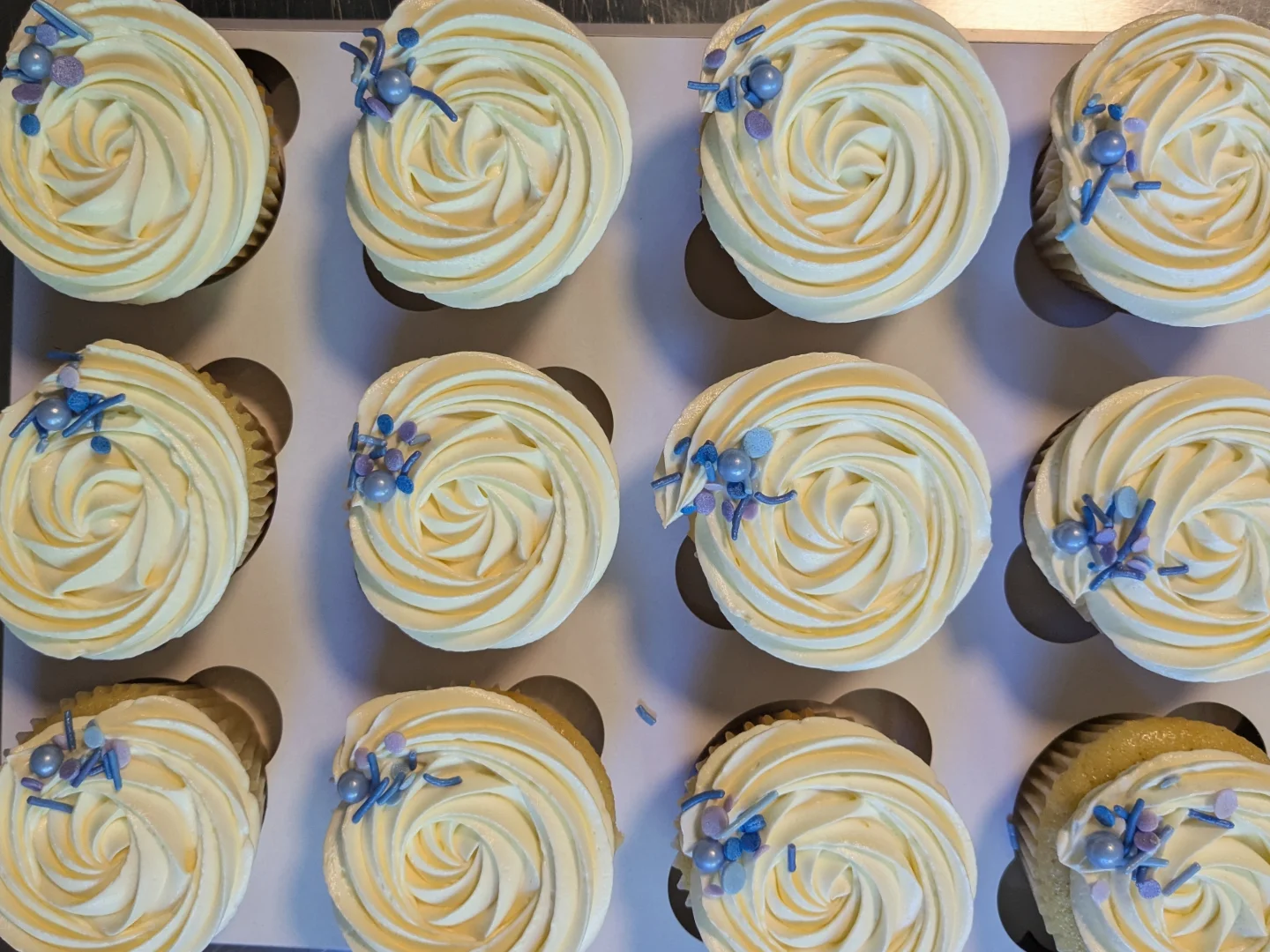 image of detailed cake selections (for a bakery)