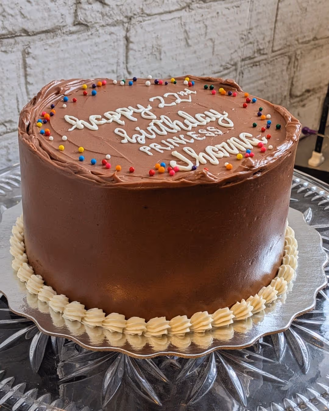 image of detailed cake selections (for a bakery)