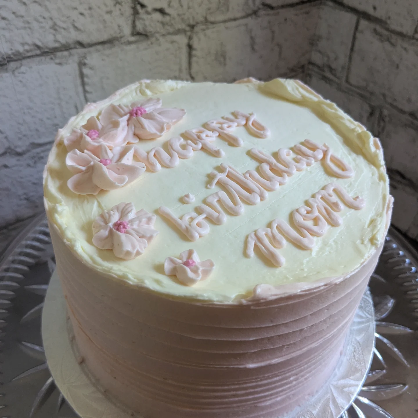 image of detailed cake selections (for a bakery)
