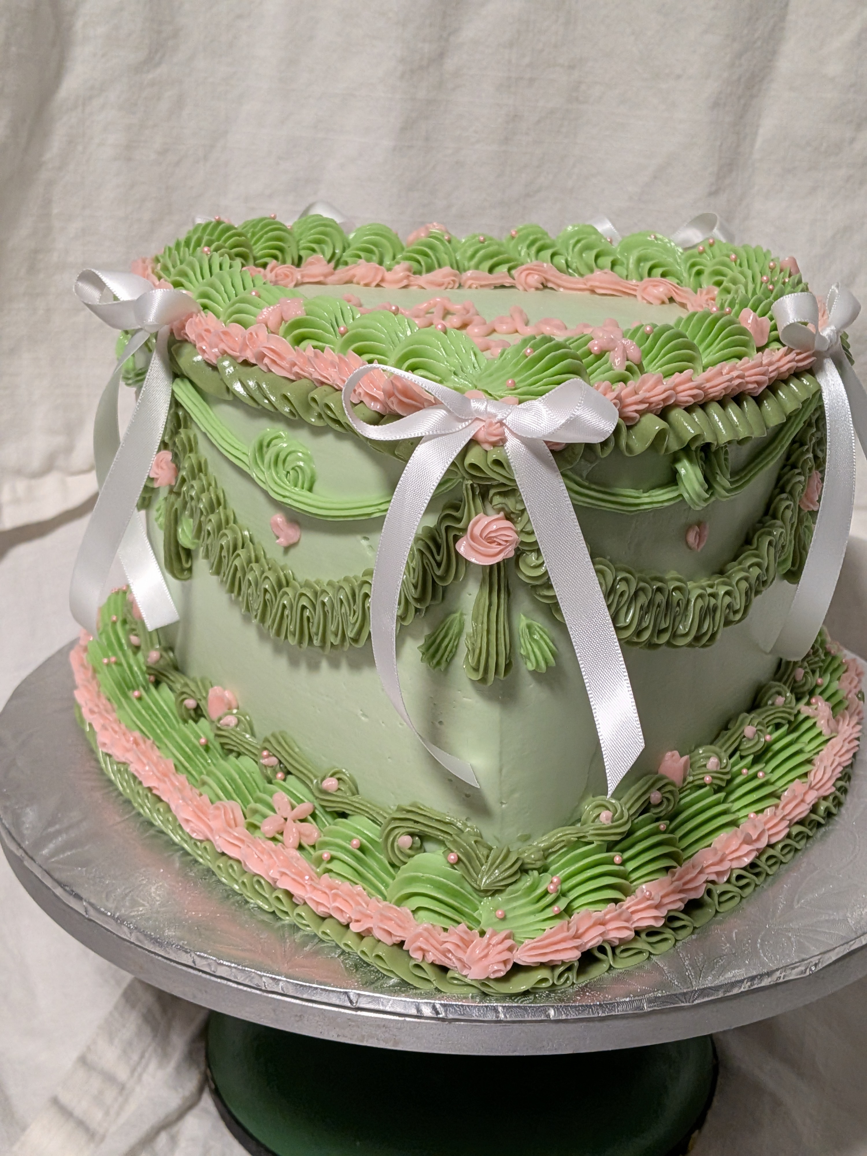 image of detailed cake selections (for a bakery)