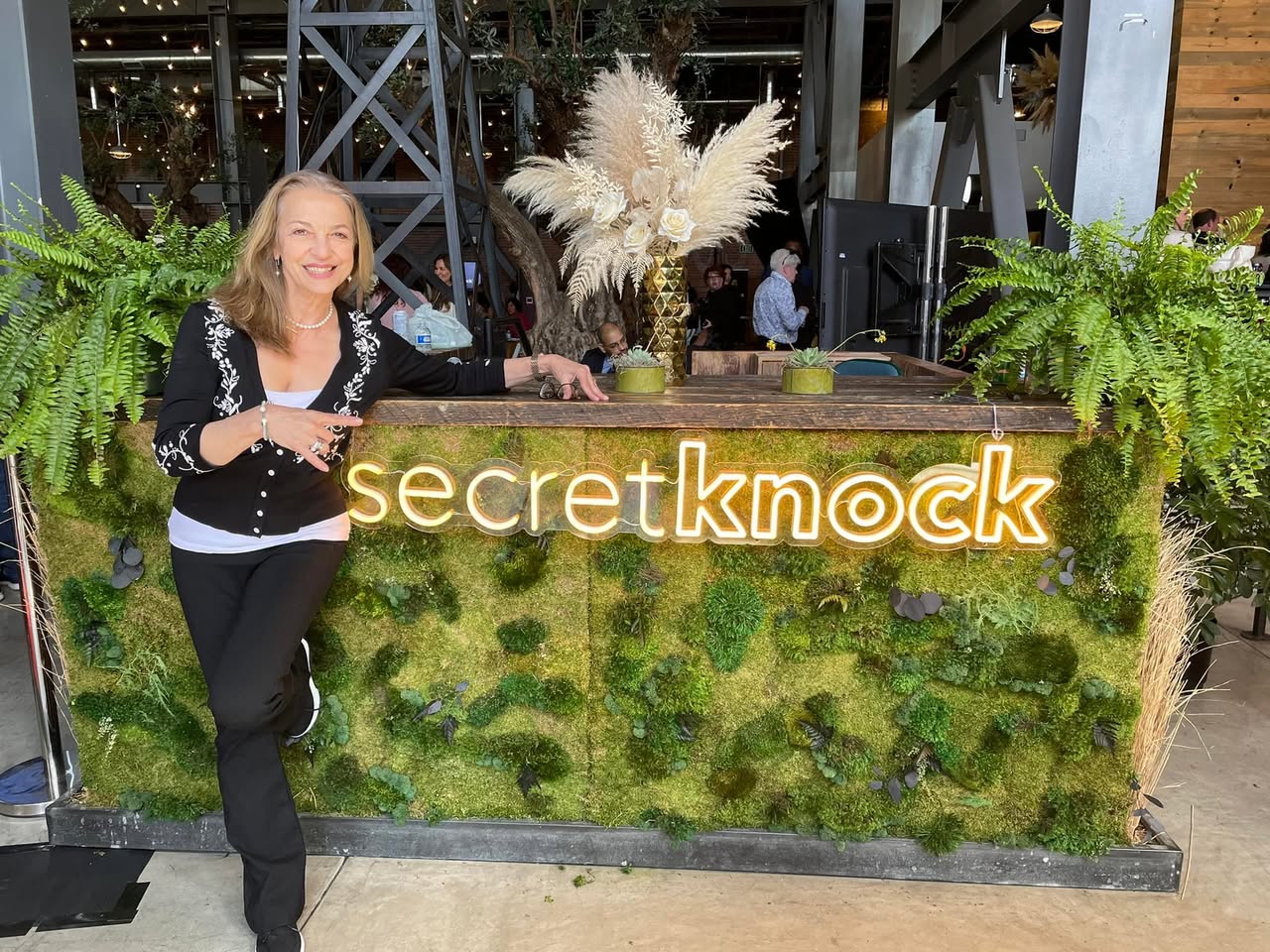 Liza Boubari at Secret Knock with Greg Reid