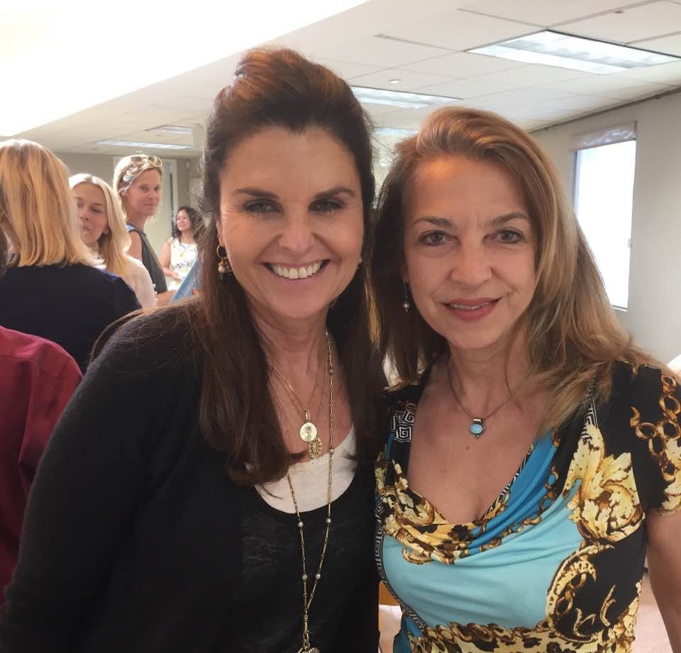 Liza Boubari with Maria Shriver