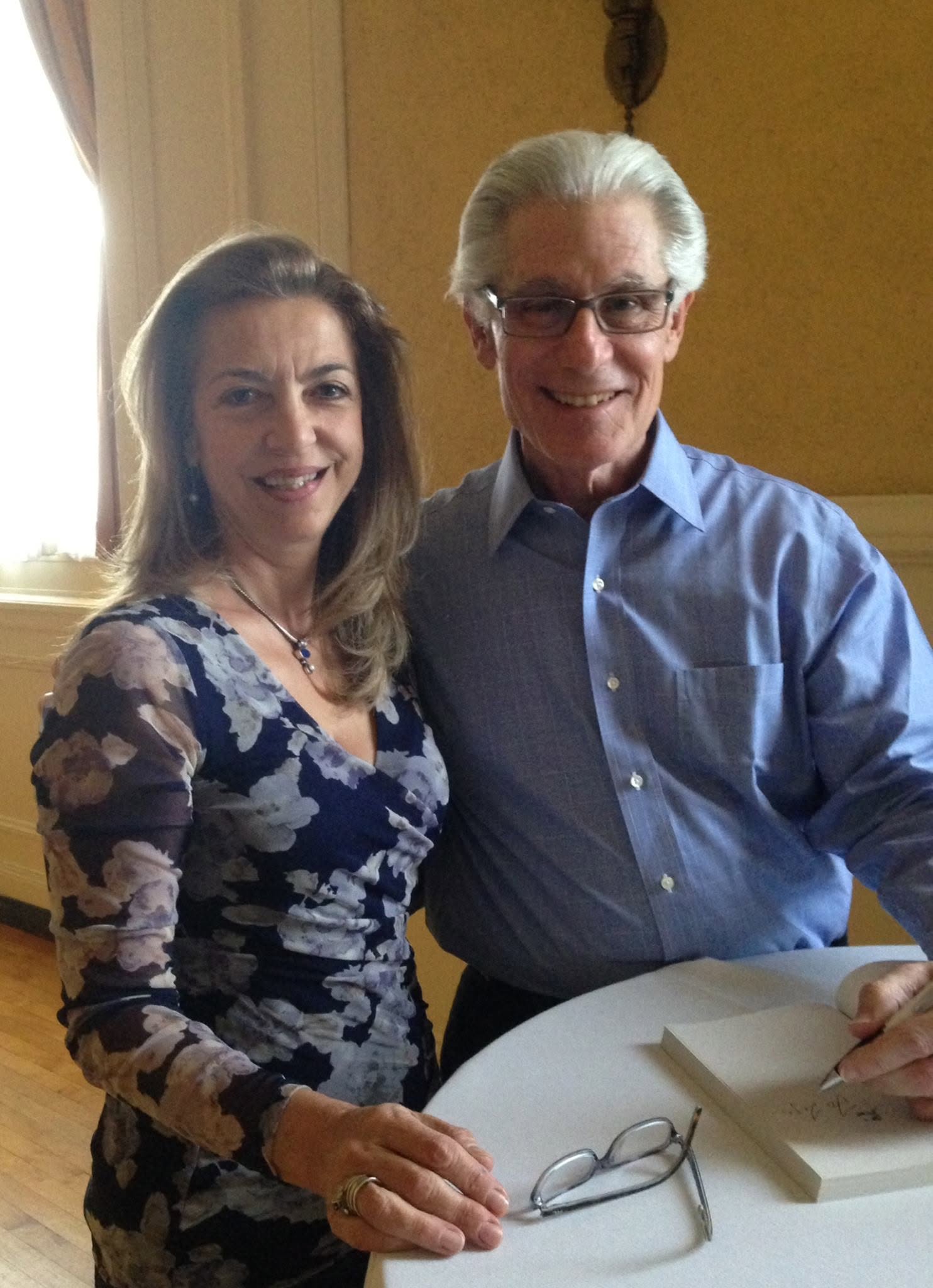 Liza Boubari with Dr. Brian L. Weiss