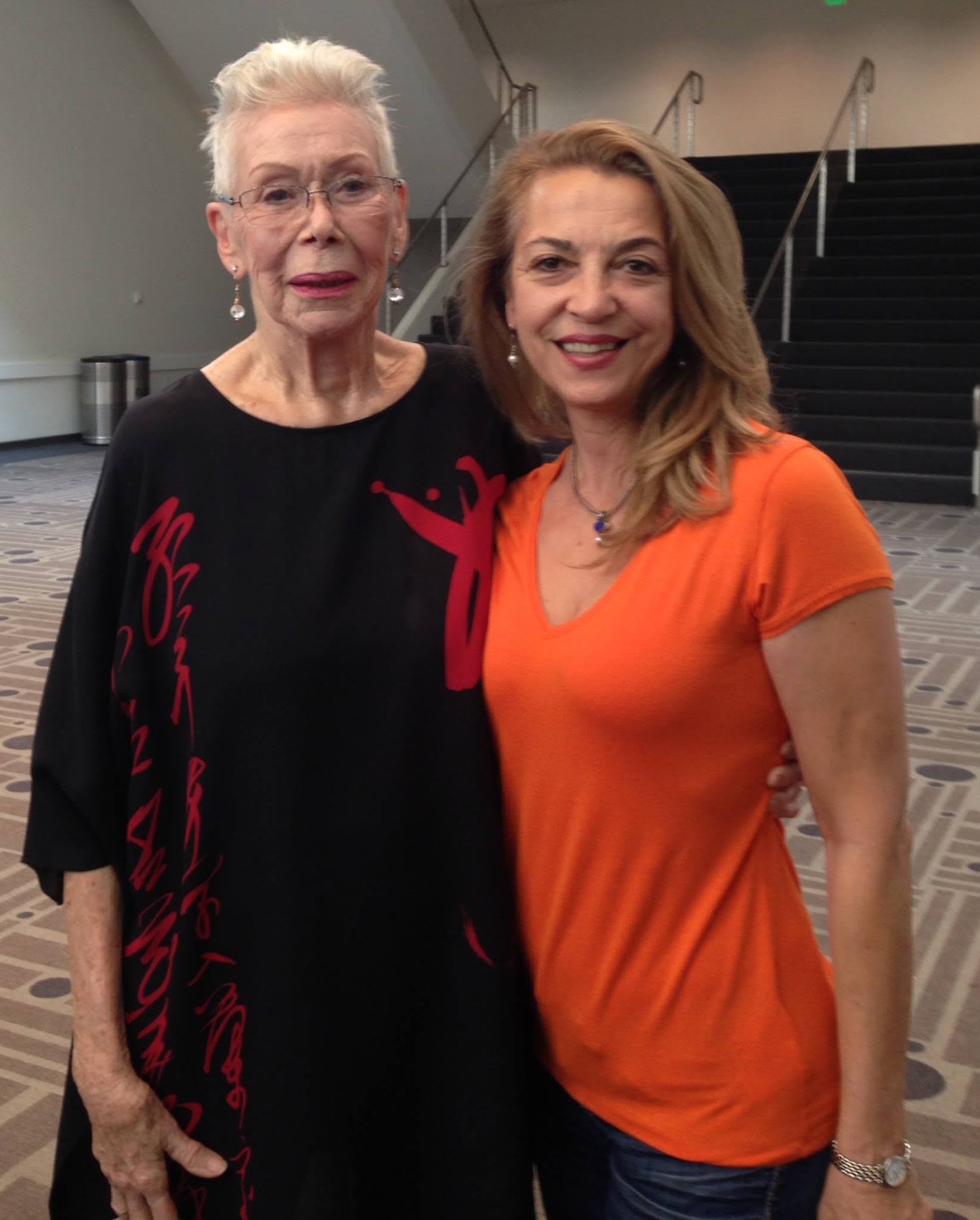 Liza Boubari with Louise Hay