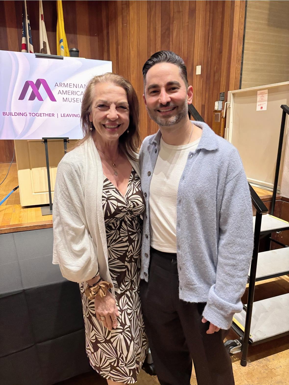Liza Boubari with Sev Ohanian