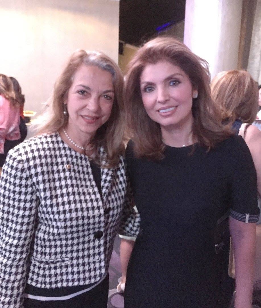 Liza Boubari with Yasmin Pahlavi