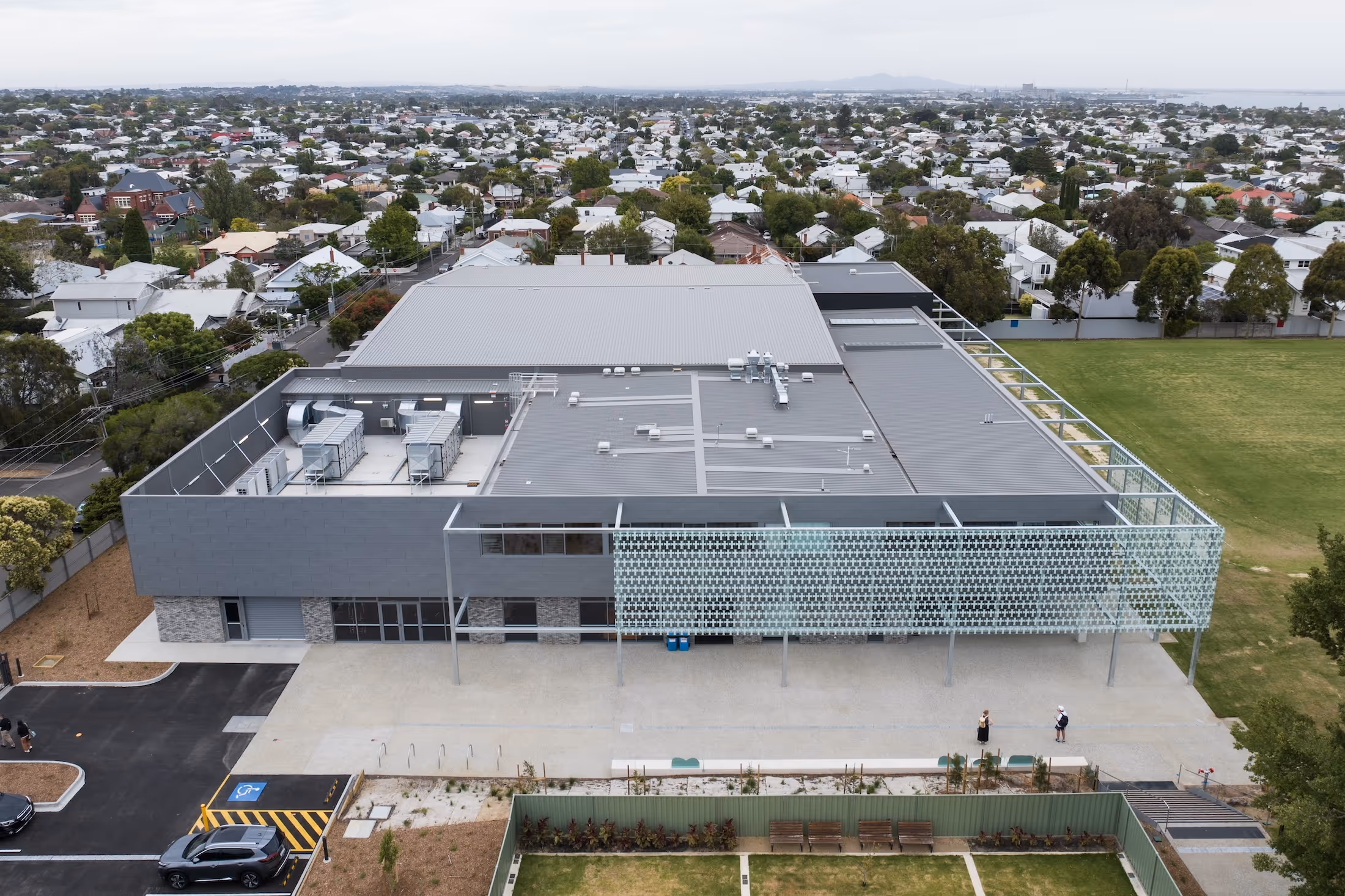 External shot of Sacred Heart College roof