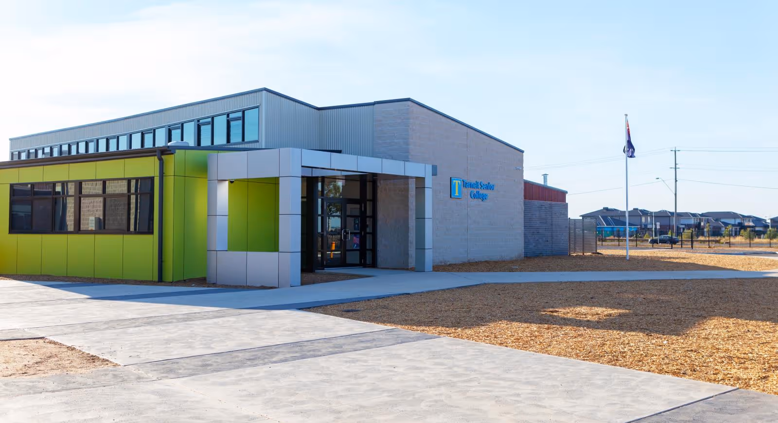 External shot of Tarneit Senior College roof