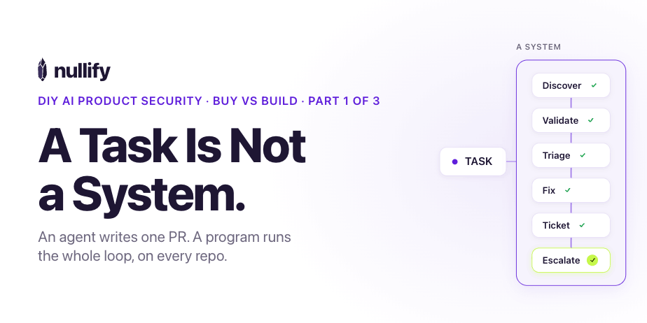 A Task Is Not a System - an agent writes one PR; a program runs the whole loop, on every repo