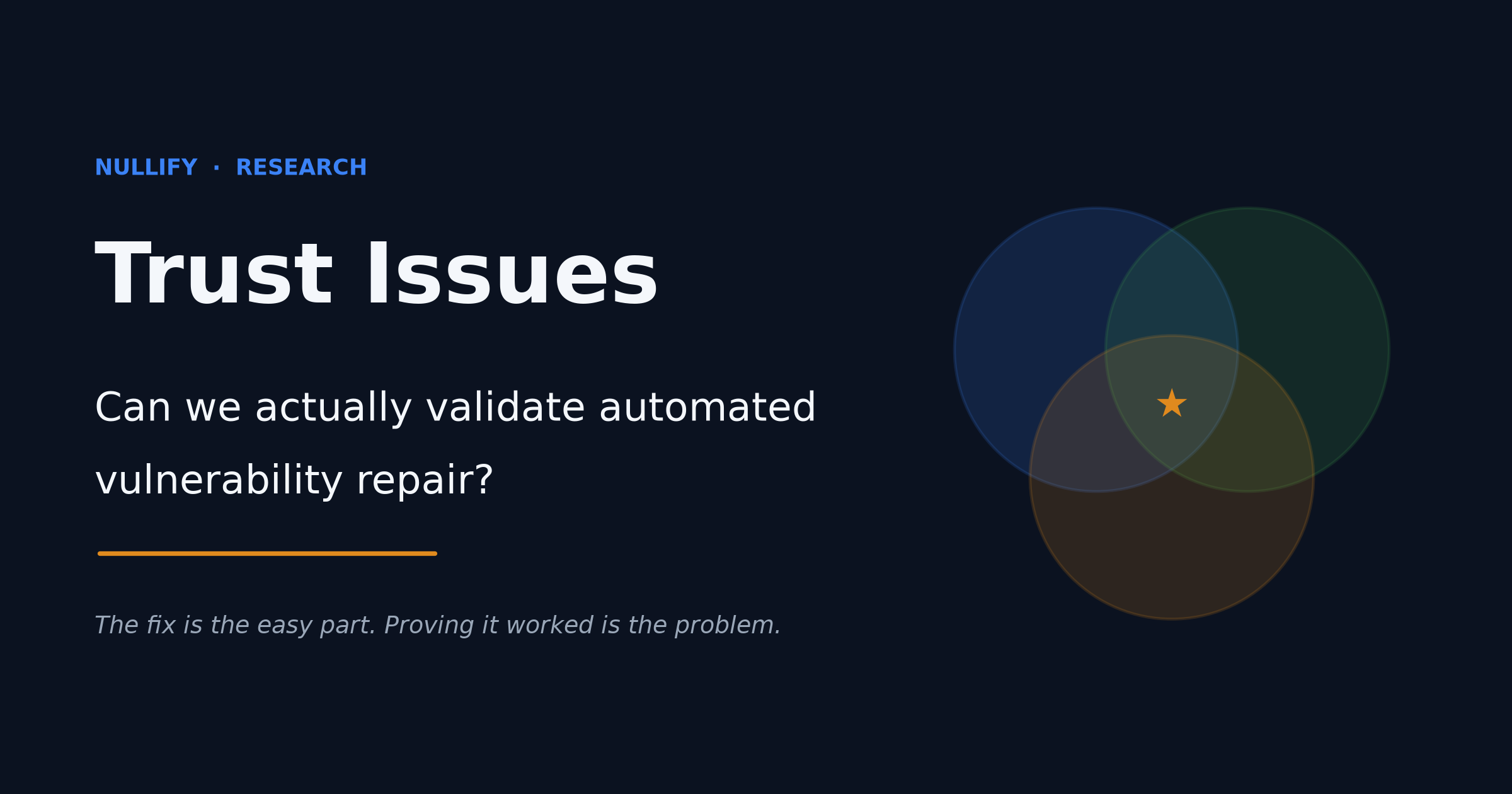 Trust Issues: validating automated vulnerability repair