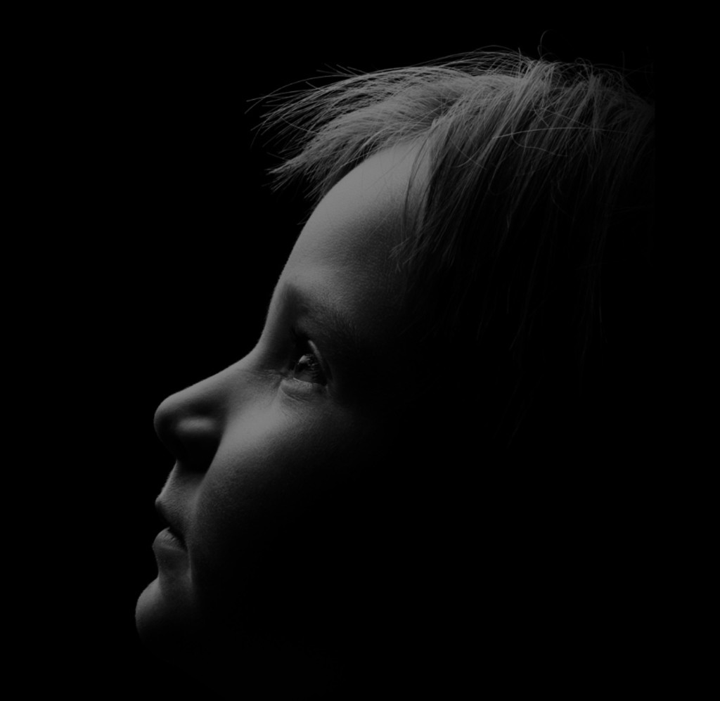 Child profile portrait