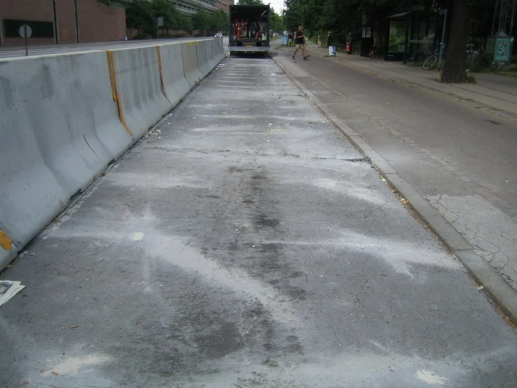 Arbejdsområde efter endt stabilisering og udligning af niveau forsekelle