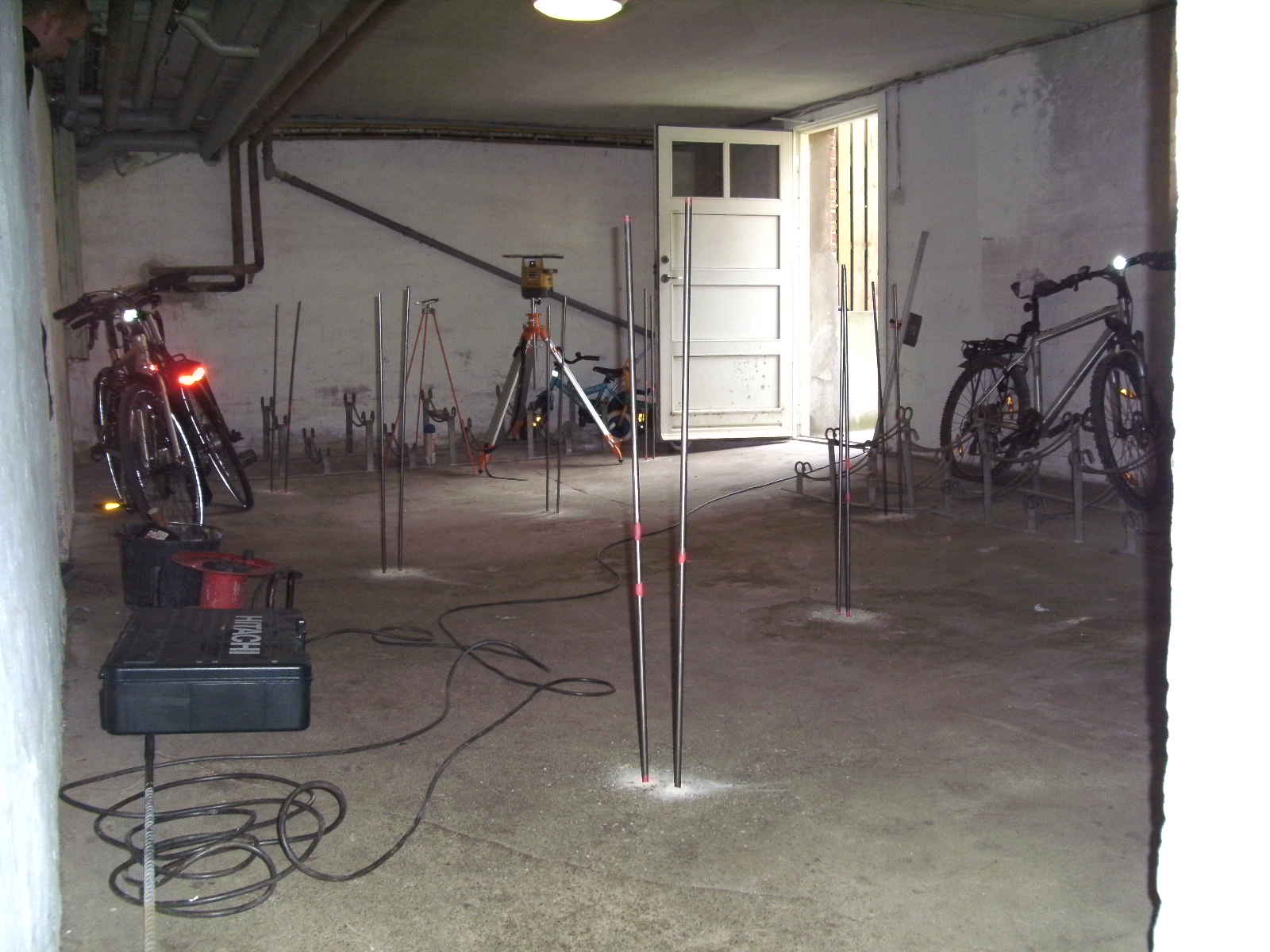 Stabilisering af gulvet i cykelkælder