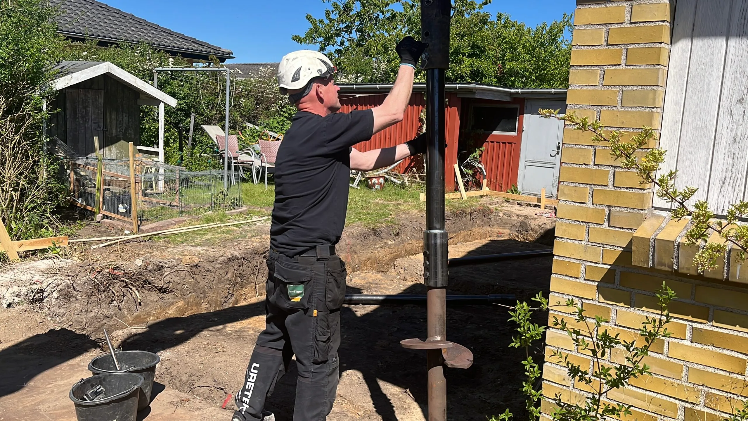 Forlængerstykker gør det muligt at fundere helt ned i bæredygtige jordlag