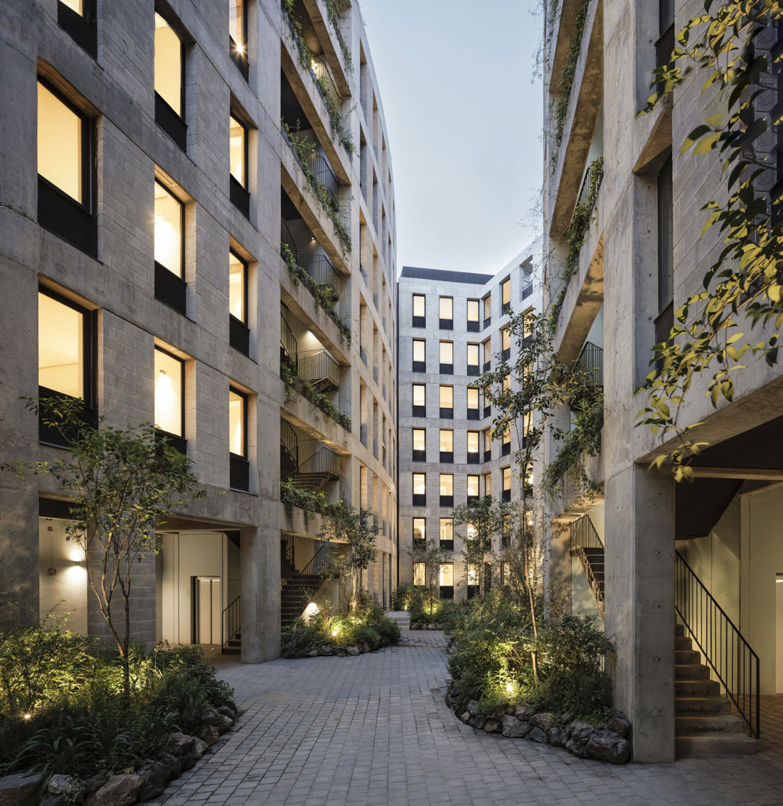 Interior detail of Edificio Donde 68 project.