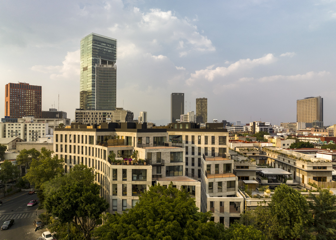 Exterior view of Edificio Donde 68 project.