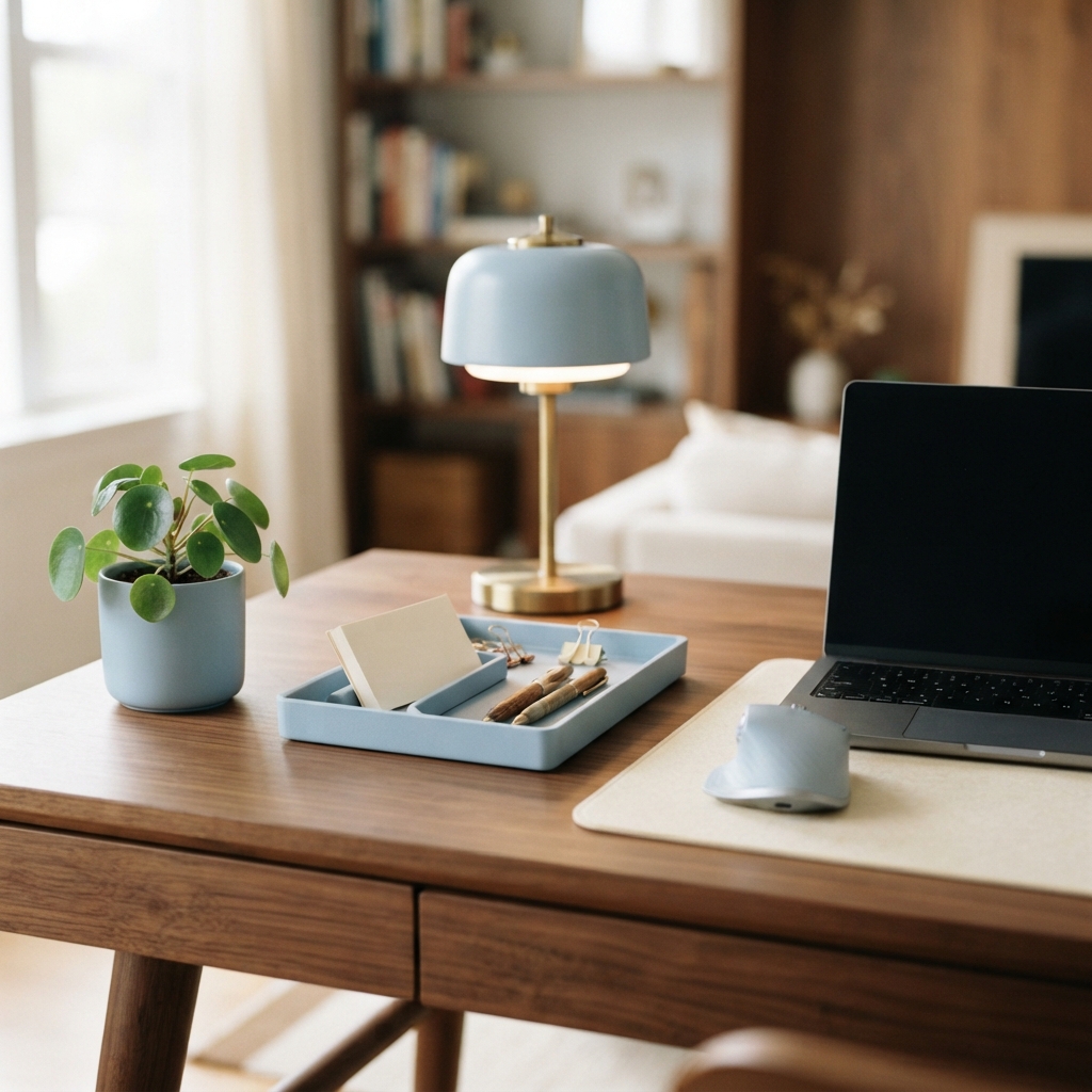 Clean organized desk representing operational clarity