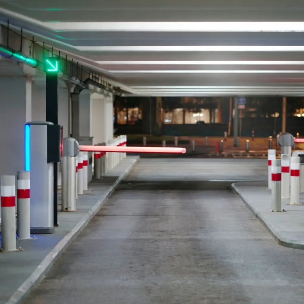 Voertuigdetectiesysteem voor automatische slagboom in parkeergarage