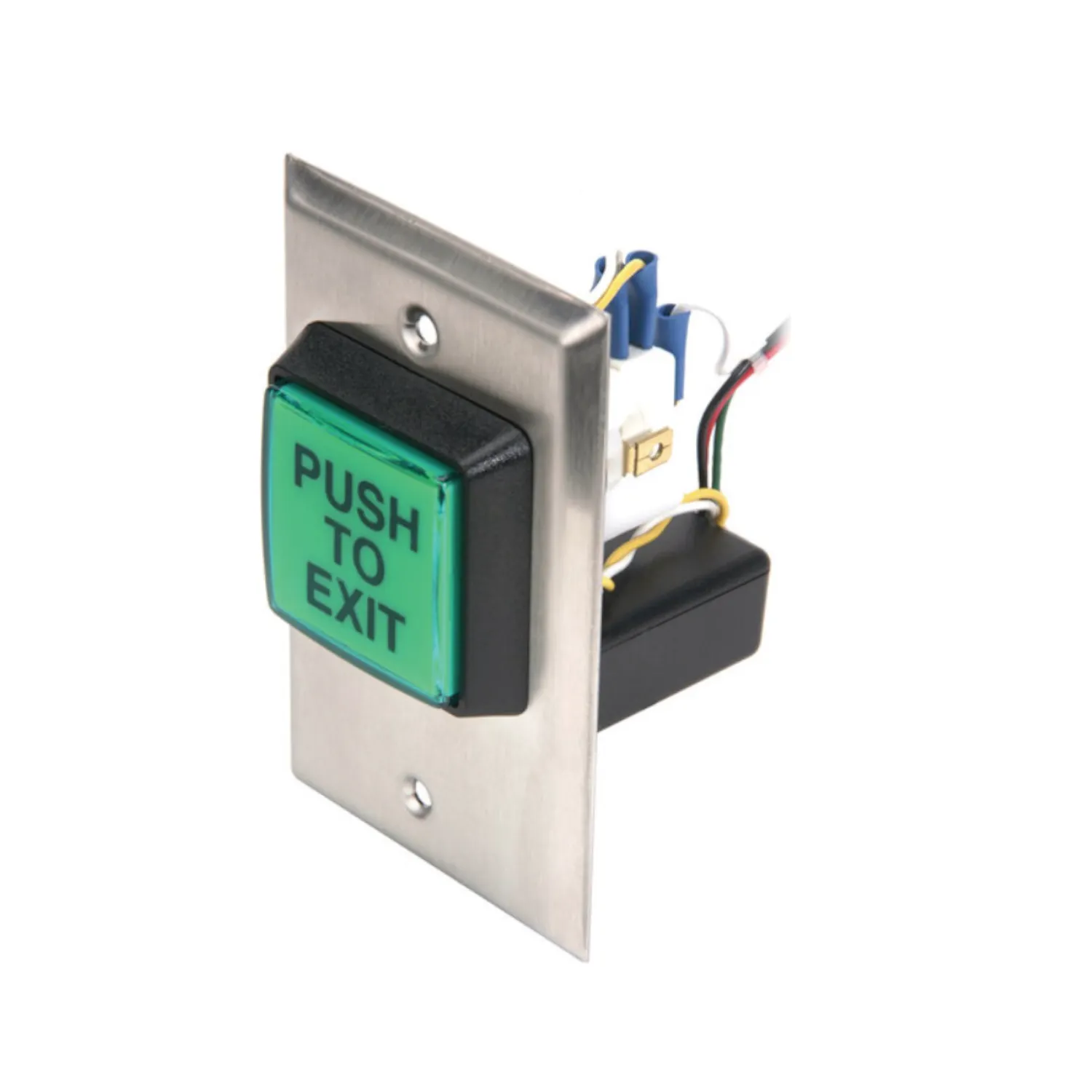 LED exit switch met timerfunctie voor deurautomatisering en toegangscontrole