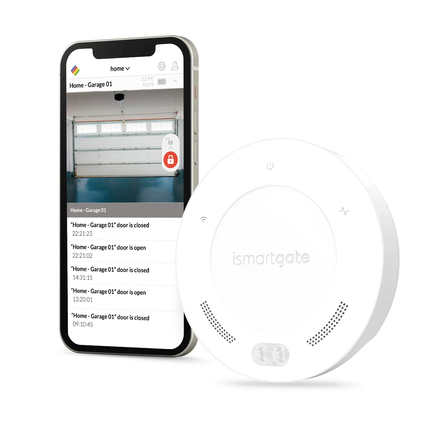 Remote garage door control with the iSmartGate MINI Garage Kit app