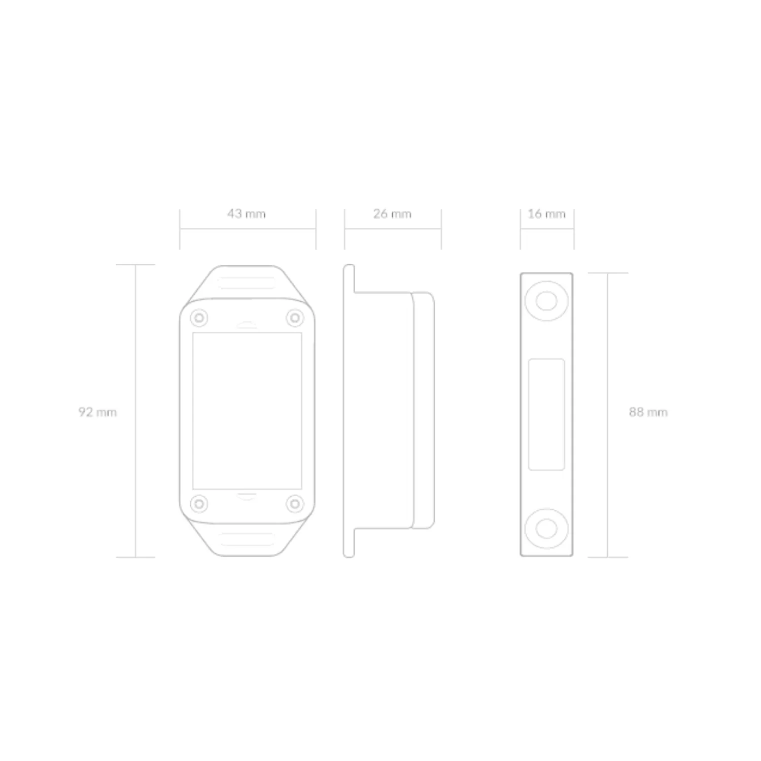 Technical specifications of the iSmartGate wireless magnetic sensor