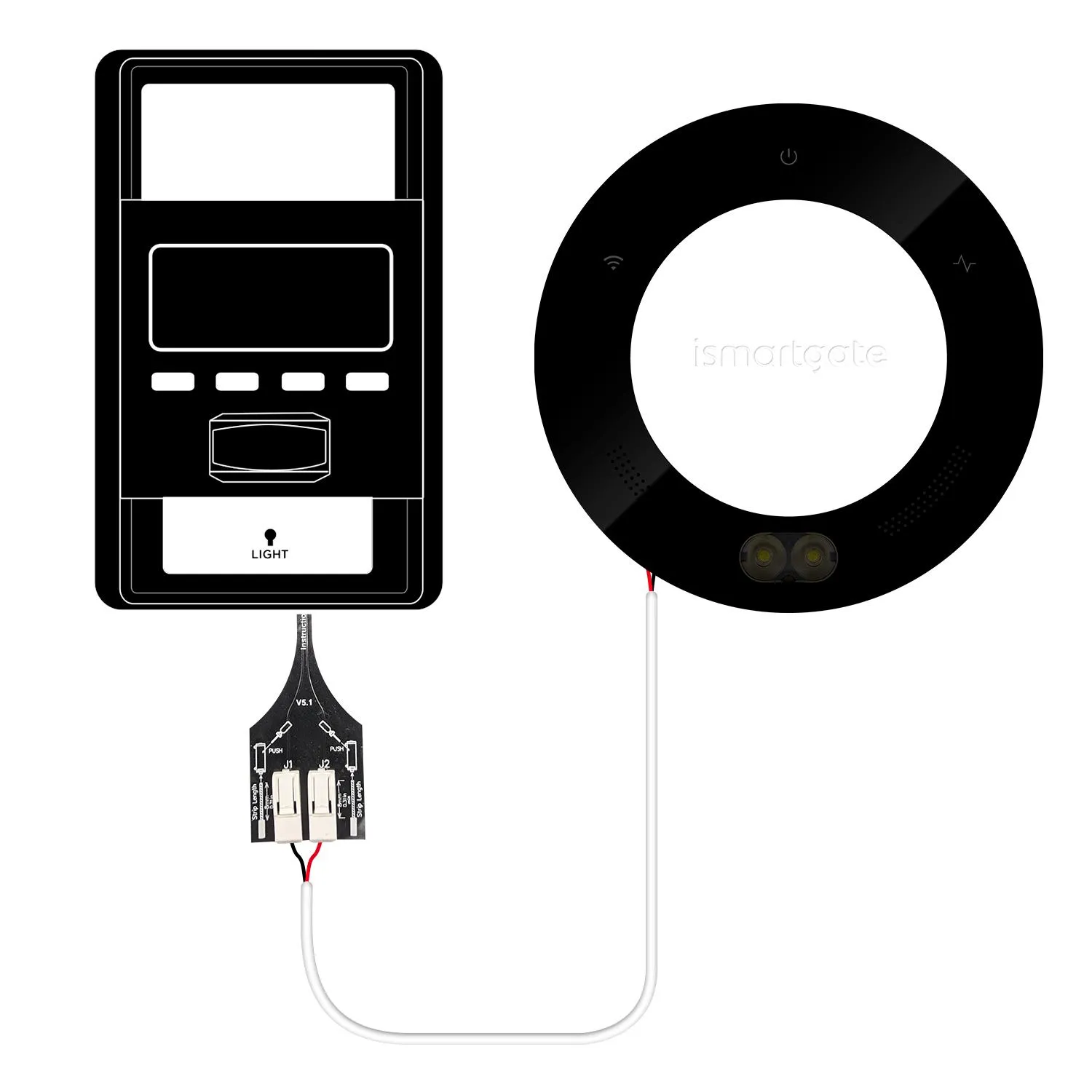 Detailweergave van de iSmartGate Switch Adaptor