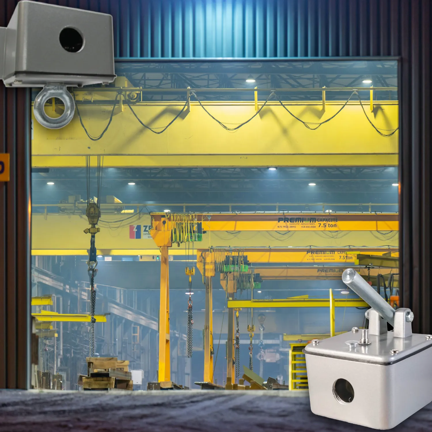Trekschakelaars voor industriele overheaddeuren
