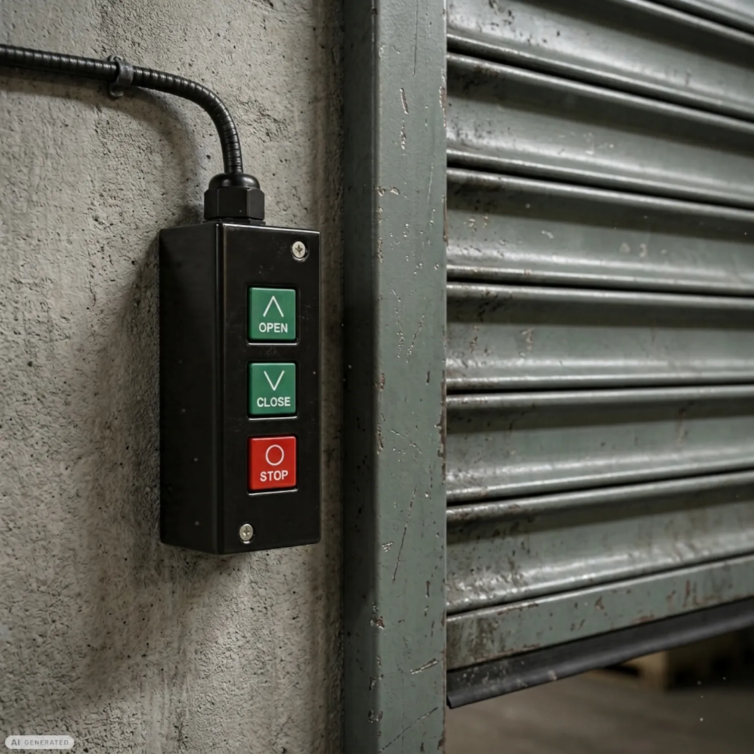 Camden CI-PB control station for electric operation of an overhead door
