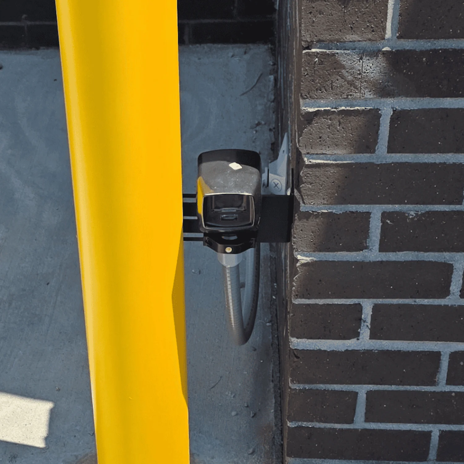 MRD-1P radarsensor, installatievoorbeeld