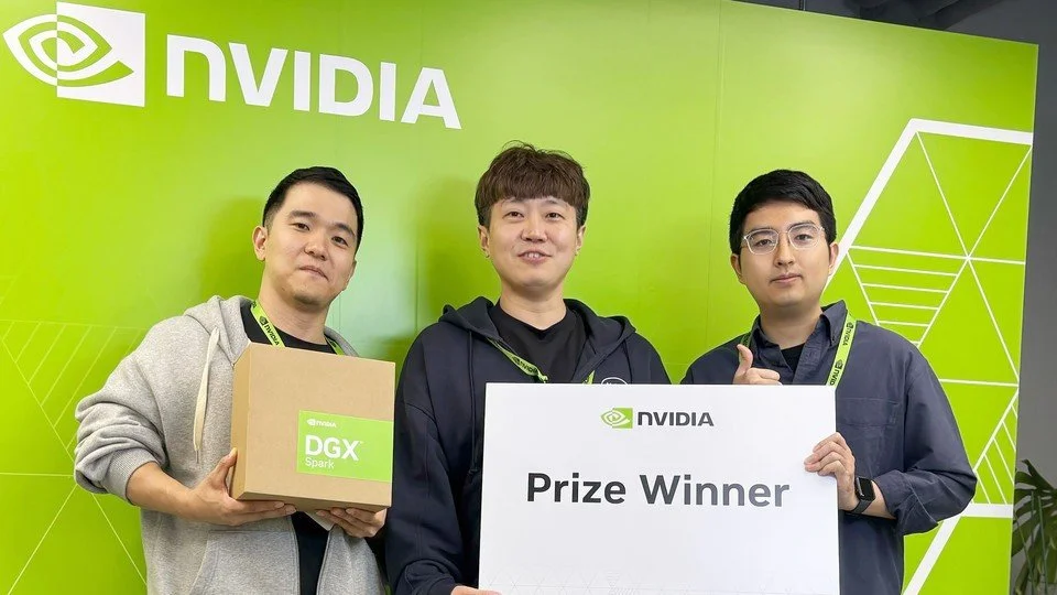  사진 1: 엔비디아(NVIDIA) Nemotron 해커톤 종합 1위에 오른 노타 팀 
