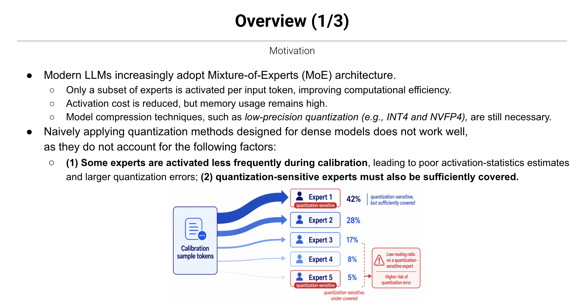  Figure 3. The Motivation slide from the PASCAL-MoE presentation 