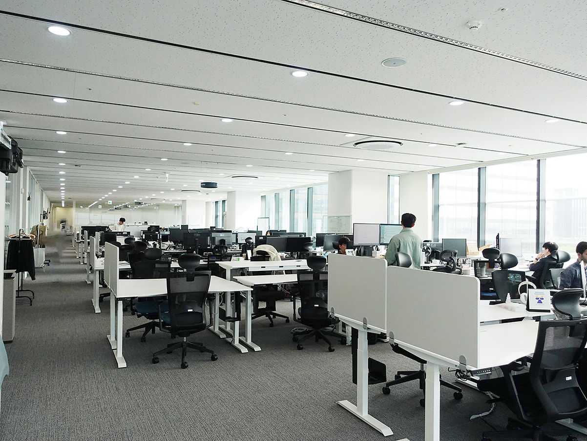 The workspace, with its open and expansive feel