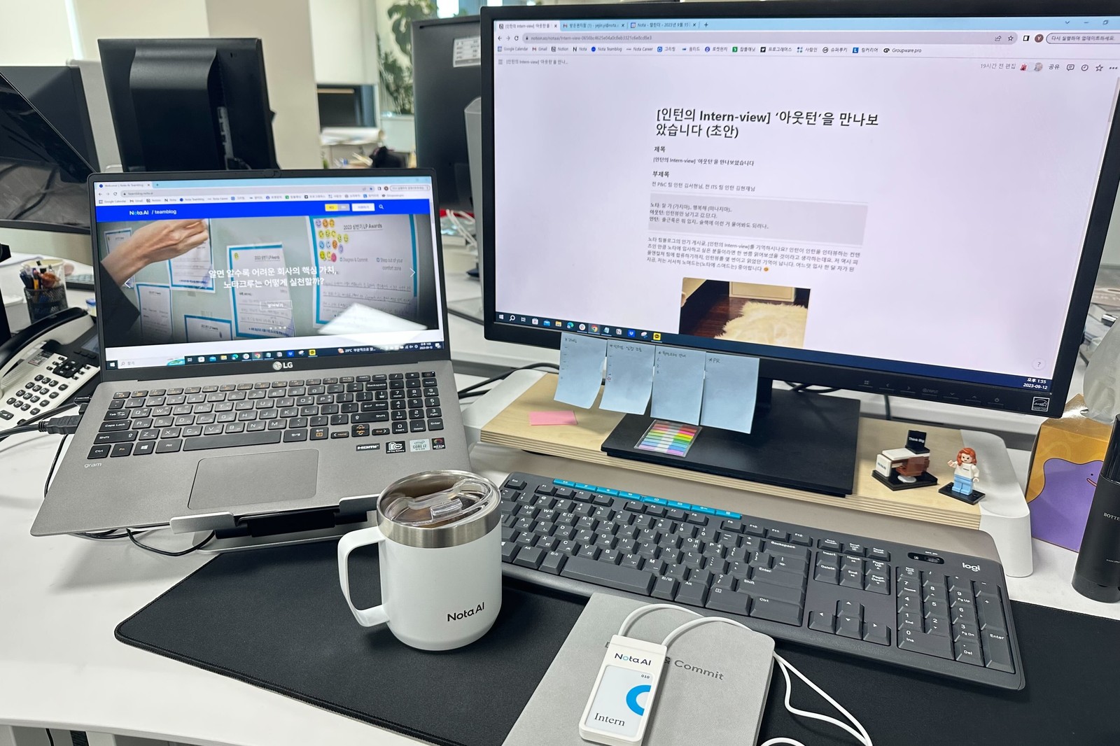 오늘도 ‘노타다움’을 향해 한 발짝 다가갑니다.