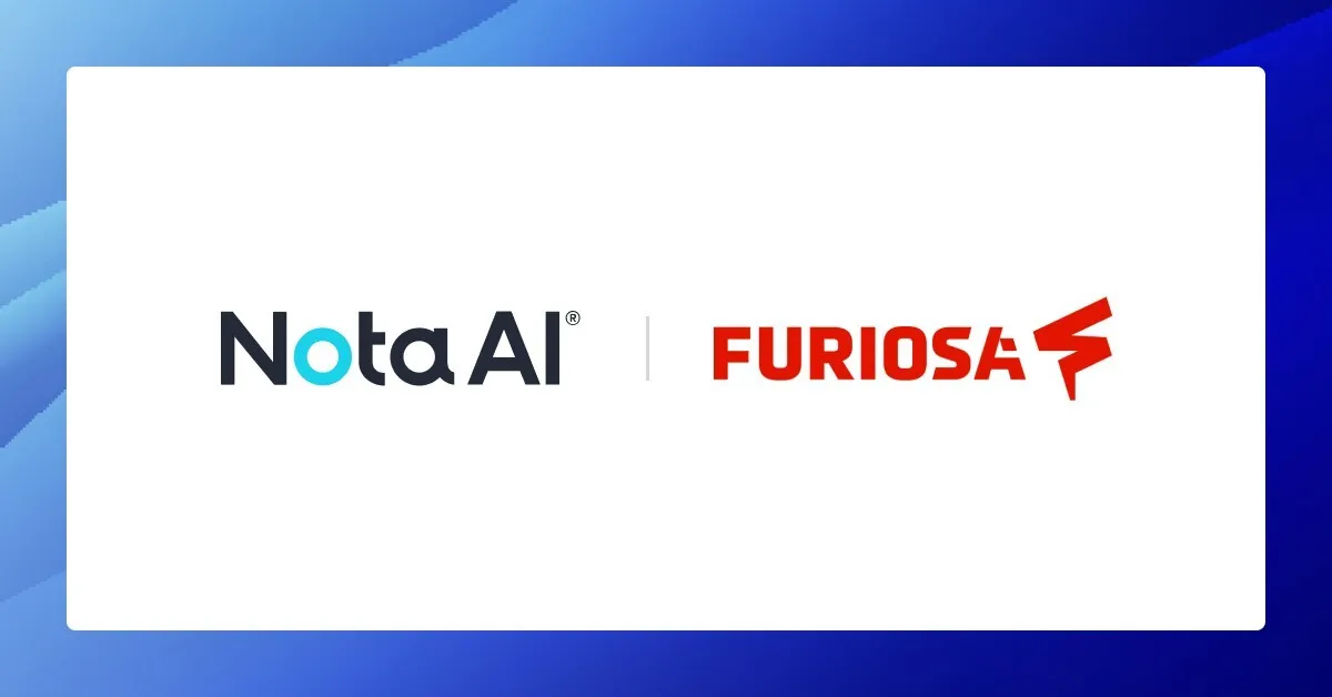 Nota AI Signs AI Model Optimization Technology Supply Contract with FuriosaAI, Expanding Commercialization to Data Centers