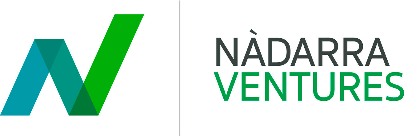 Logo for Nadarra Ventures featuring stylized letters N and V in green and teal next to the company name in uppercase letters.