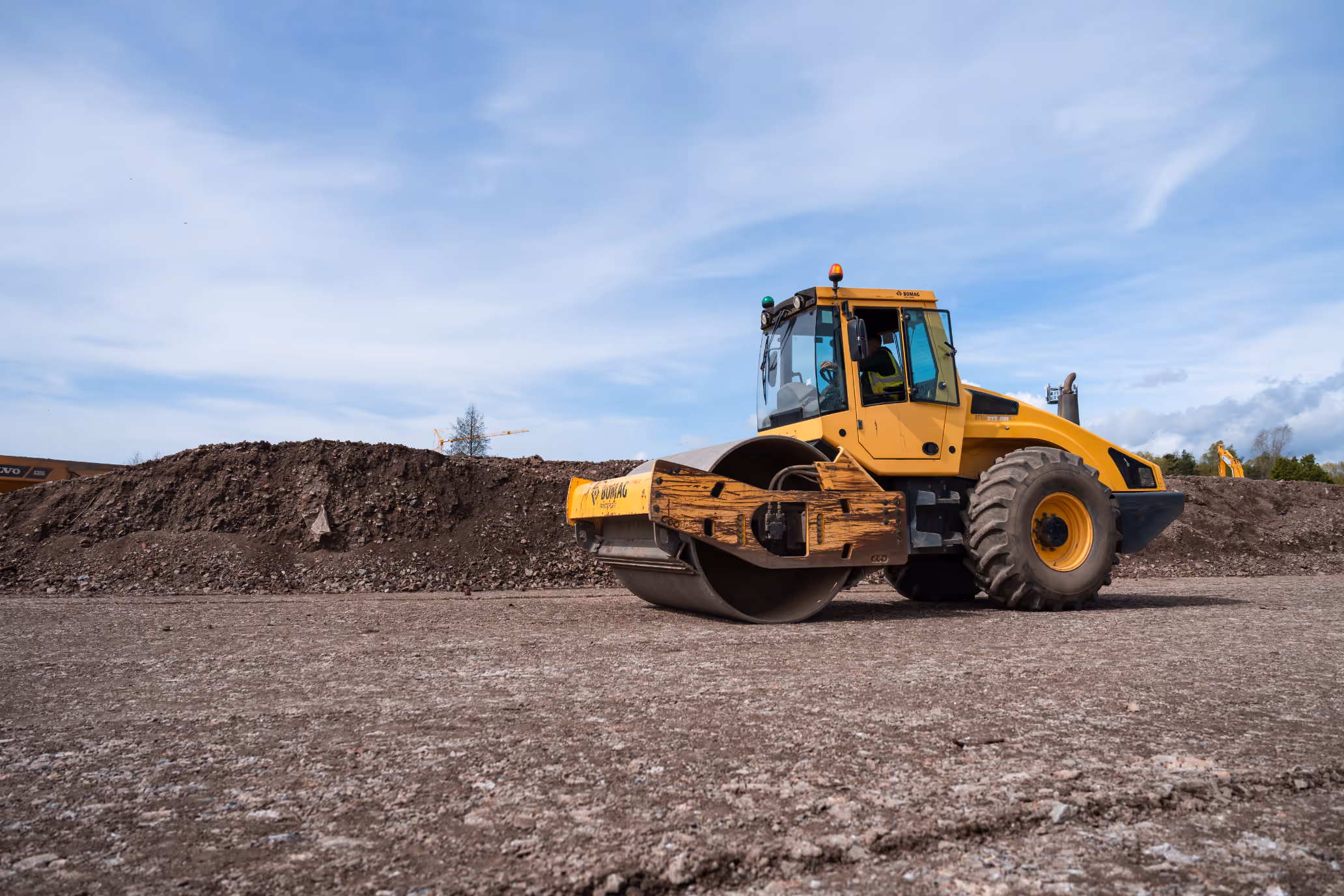 Vehicle on construction site