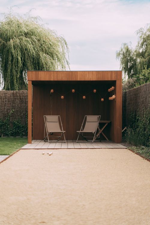 Houten overkapping