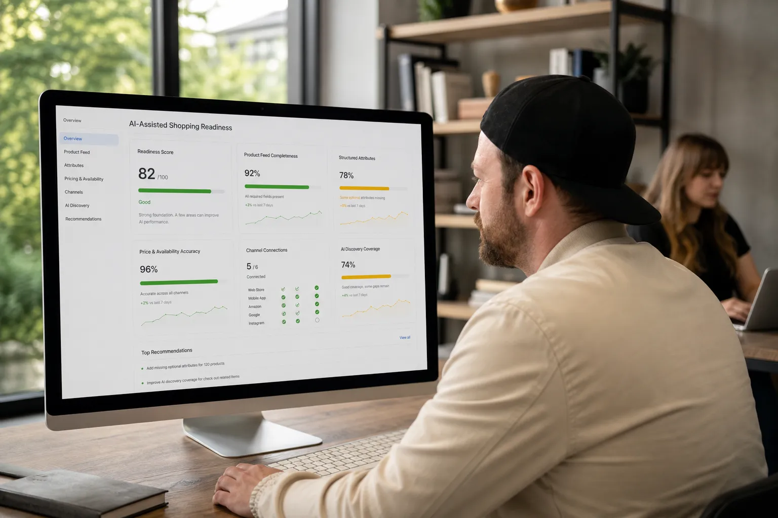 Agentic sales readiness dashboard review