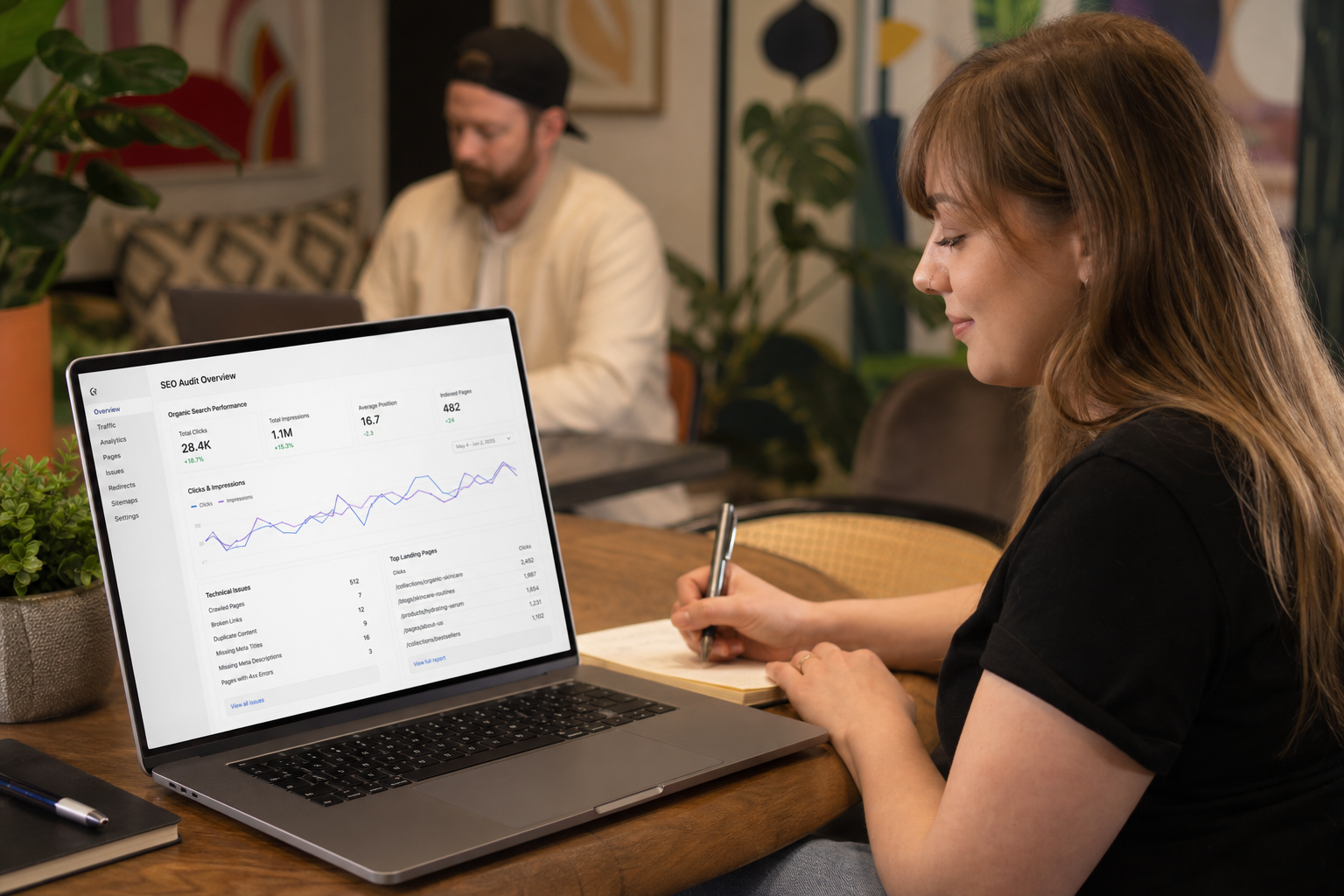 Shopify SEO performance dashboard review