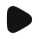 Black play button icon with a triangular shape pointing right inside a square.