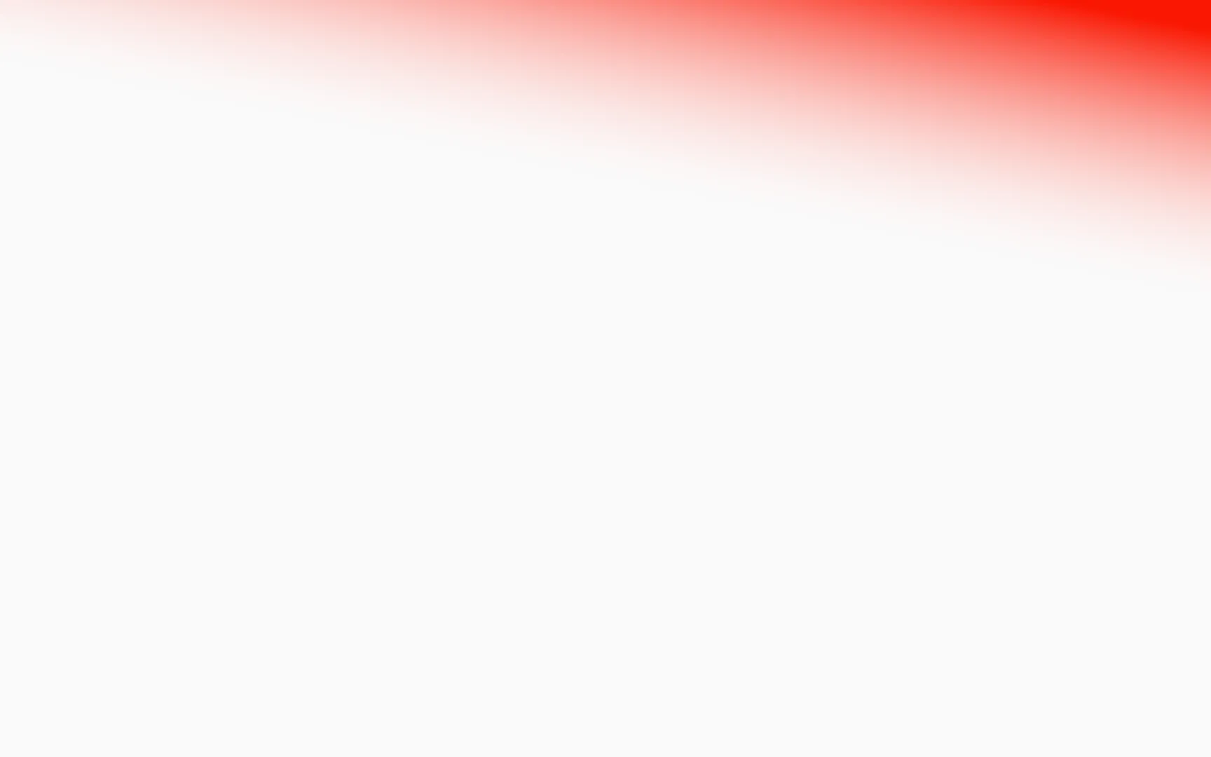 Gradient background transitioning from red at the top to white at the bottom.
