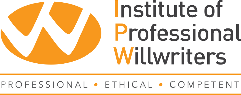 Institute of Professional Willwriters logo with orange and black text and the words Professional, Ethical, Competent below.