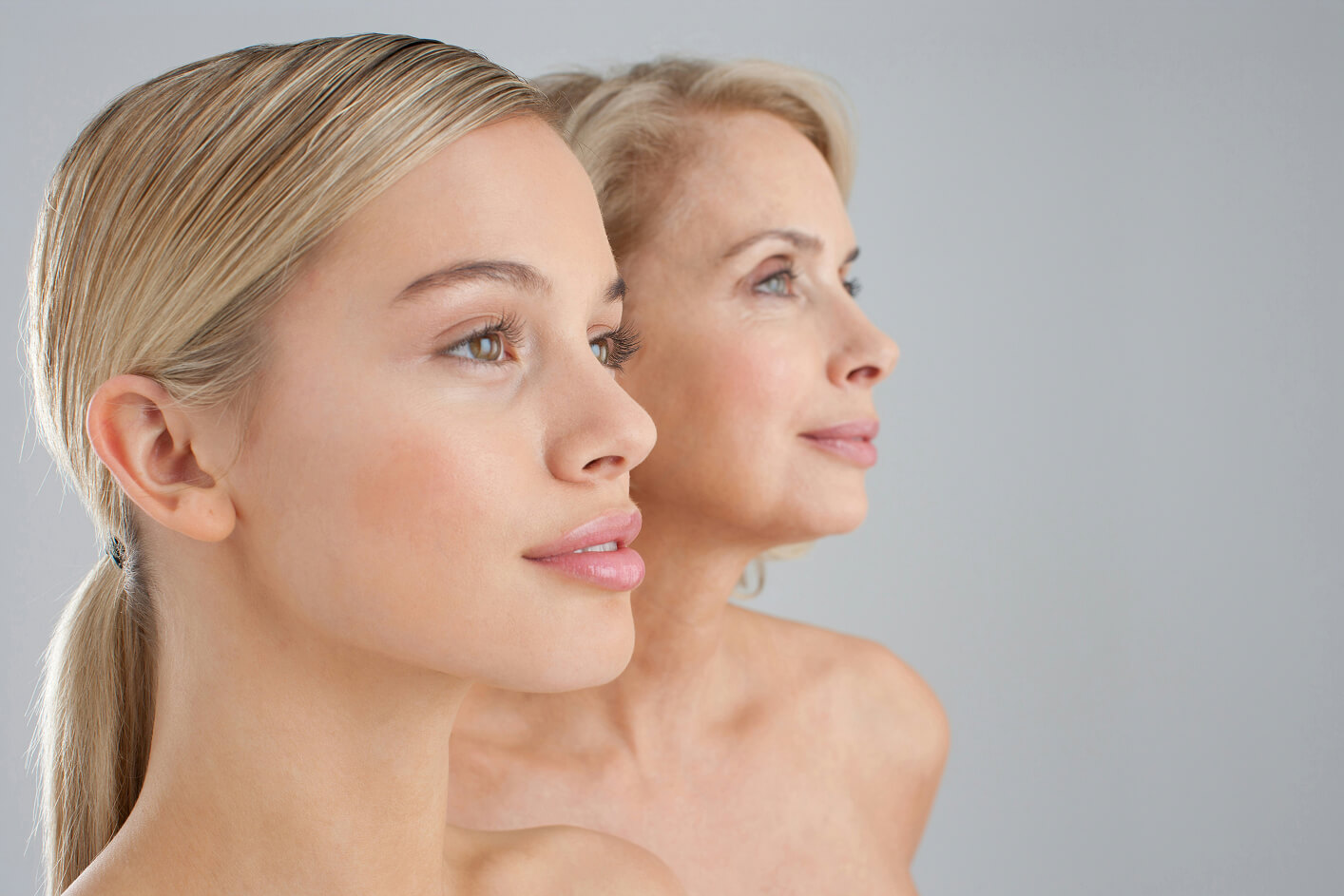 Woman in her 20s and woman in her 50s representing aesthetic treatments for every stage of life