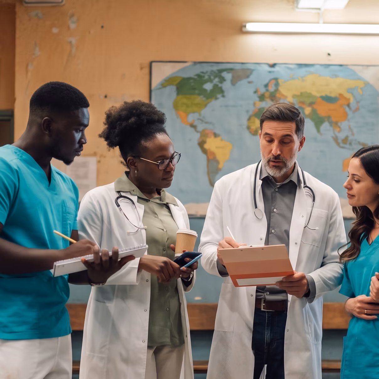 medical team working