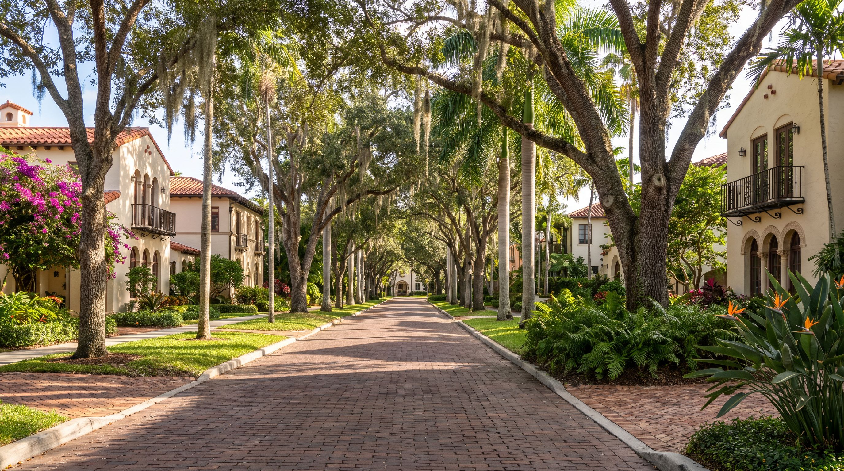 Coral Gables luxury residential street — Lux Key Concierge serves second home owners across Miami neighborhoods
