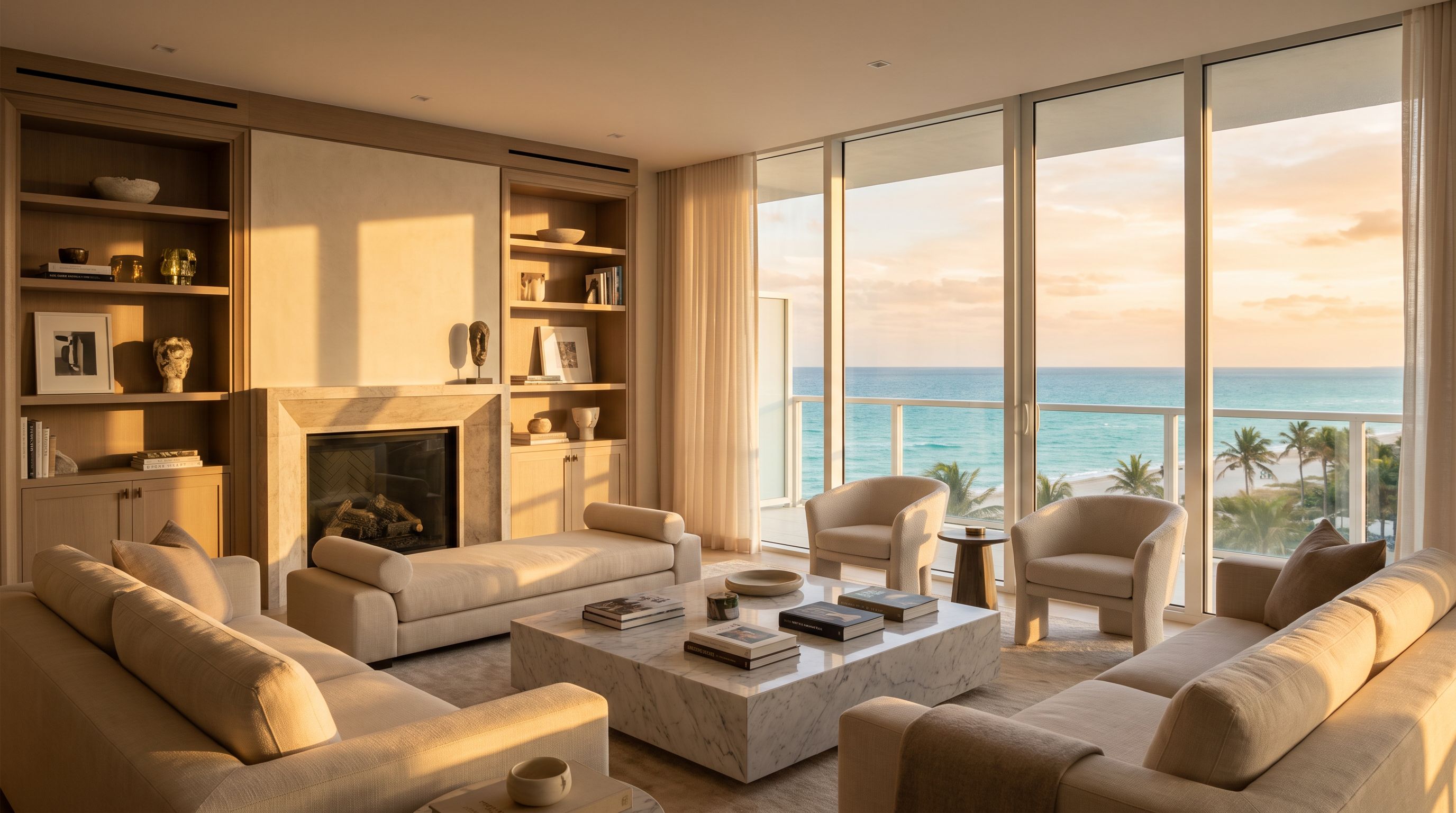 Well-maintained luxury Miami second home interior — Lux Key Concierge home watch service
