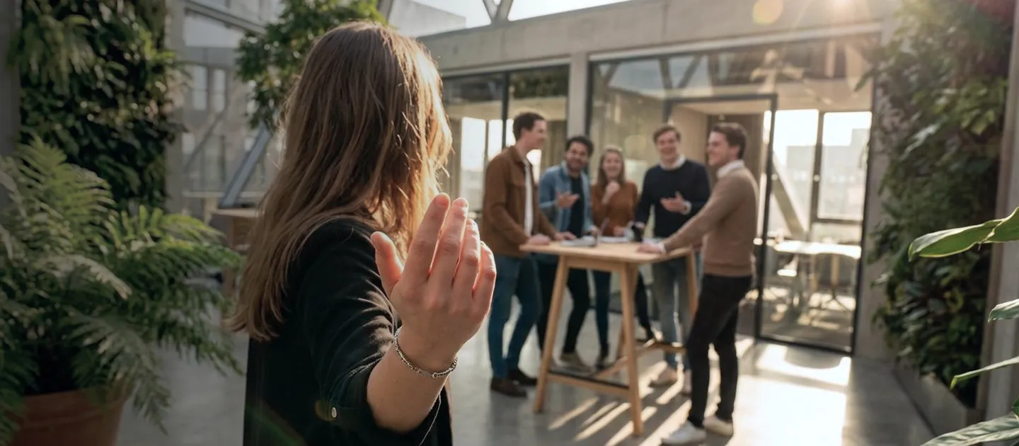 Team begrüßt neue Kollegin – willkommen bei Computechnic AG